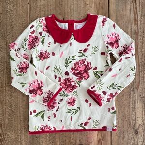 SweetHoney Floral Long Sleeve Top - Red and Pink